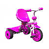 Триколісний Дитячий велосипед трайк Y STROLLY Spin 2 в 1 рожевий trike  (100910), фото 3