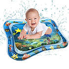 Надувний ігровий розвиваючий водний дитячий килимок Baby Water Play Mat, фото 4