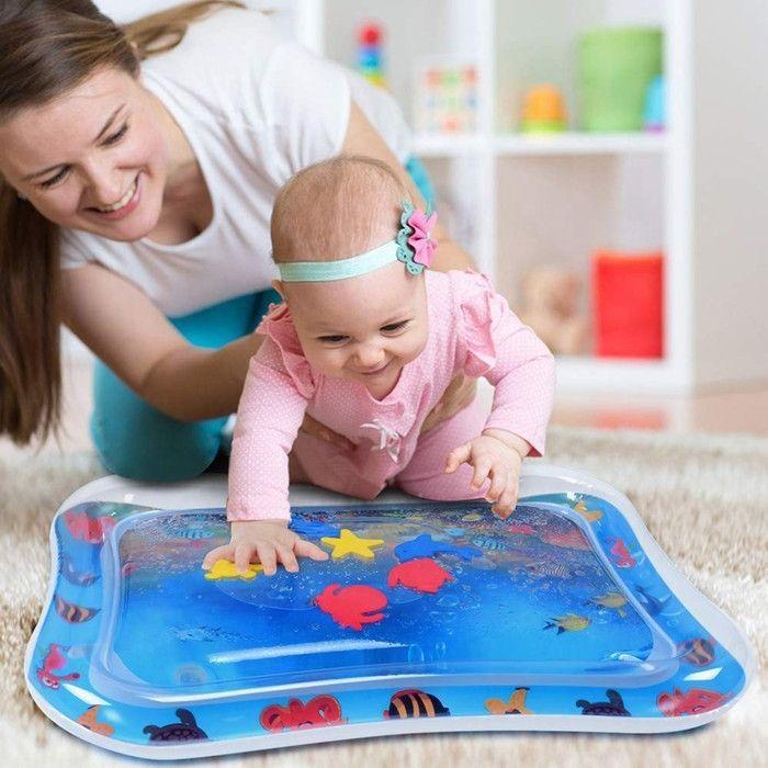 Надувний ігровий розвиваючий водний дитячий килимок Baby Water Play Mat, фото 1