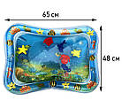 Надувний ігровий розвиваючий водний дитячий килимок Baby Water Play Mat, фото 6