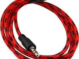 Кабель AUX 3.5mm JACK - JACK TIGER RED 100 см