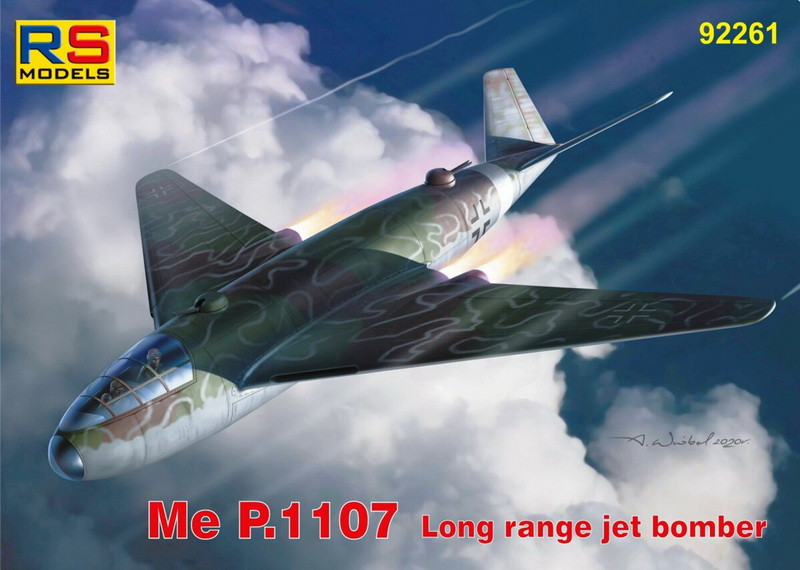 Пластикова модель 1/72 RS models 92261 німецький бомбардувальник Messerschmitt Me P.1107