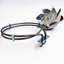 Двигун 30 Вт мотор вентилятора для коптильні, конвекційної духовки печі в комплекті з теном