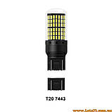 Автолампи червоні T20 7443 144 LED W21W стоп-сигнали світлодіодні лампи в стопи для авто, фото 6