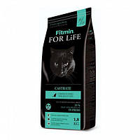 Полноценный корм для стерилизованных котов Fitmin For Life Castrate 1.8 кг