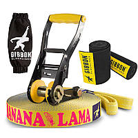 Слеклайн Gibbon Banana Lama 25m, 3,5cm Set (GB 20224)