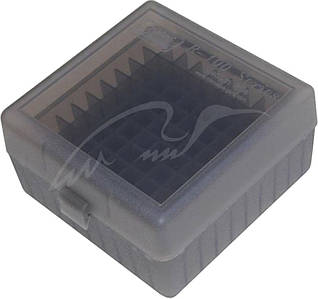 Коробка для патронів MTM кал. 308 Win. Кількість - 100 шт. Колір - димчастий