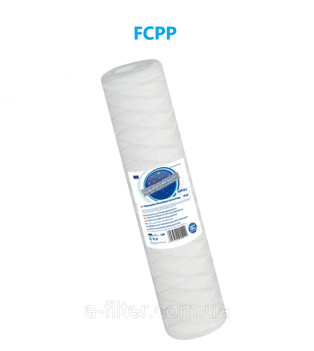 Картридж із поліпропіленового шнура, 5 мікронів — 2,5" x 10"., фото 1