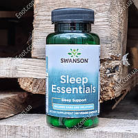 Для сна Swanson Sleep Essentials (includes Gaba and Melatonin, Габа и Мелатонин) 60 вегет кап