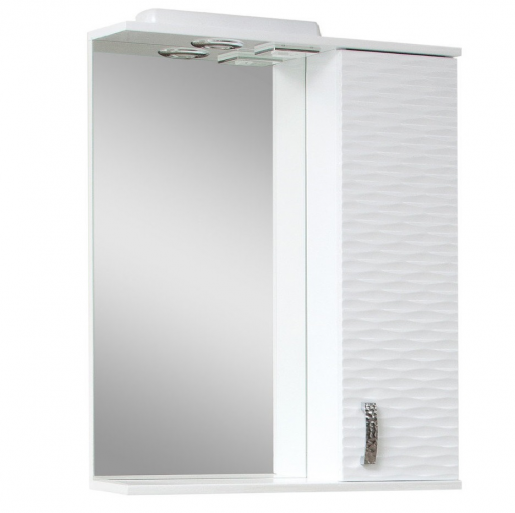 Дзеркало у ванну кімнату 55 см Сансервис 3Д 3D - 55 R білий