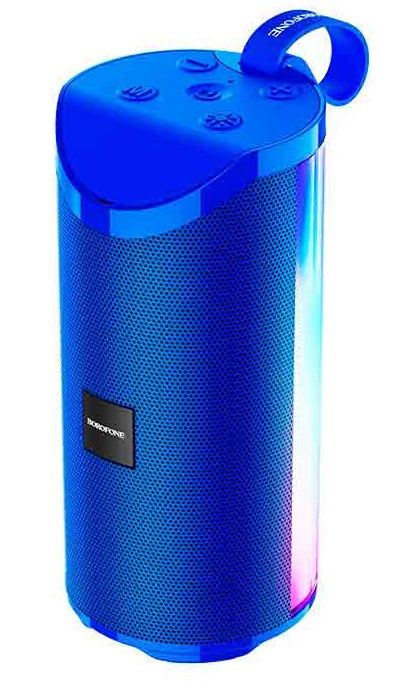Портативна Bluetooth-колонка BOROFONE BR5 Adventure Sports LED, синя.