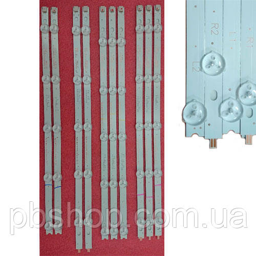 LED планка лампа підсвітки РК ТБ 42 LG 6916L-1214A 1215A 1216A 1217A, 10шт, фото 1