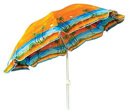 Пляжний зонт з посиленою спицею діаметр купола 2 м Ромашка UMBRELLA (Best 12)