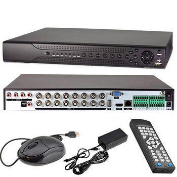 Відеореєстратор HVR NVR DVR TVPSii ADVR7016DA-GL, 5 МП, 16 каналів