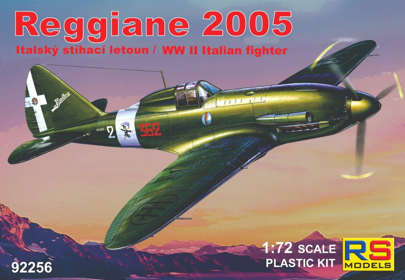 Пластикова модель 1/72 RS models 92256 італійський винищувач Reggiane 2005