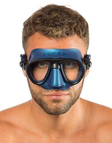 Маска Cressi Calibro BLUE NERY для підводного полювання (малооб'ємна, синя)
