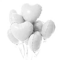 Набор фольгированных шаров Сердце белое