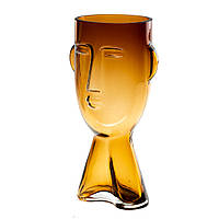 Стеклянная настольная ваза "Очерк" 23,5 см 8605-008