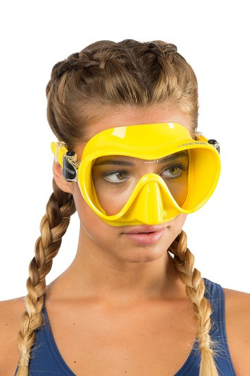 Маска для дайвінгу Cressi F1 Frameless YELLOW