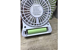 Міні-вентилятор USB з акумулятором портативний Portable Mini Fan, фото 5