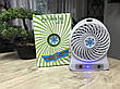 Міні-вентилятор USB з акумулятором портативний Portable Mini Fan, фото 7