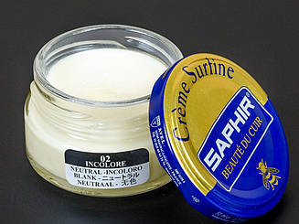 Зволожуючий крем для взуття Saphir Creme Surfine Безбарвний
