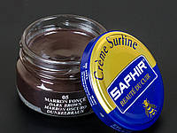 Увлажняющий крем для обуви Saphir Creme Surfine Темно-коричневый