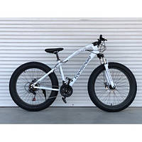 Велосипед Фэтбайк TopRider 215 колеса 26 дюймов / SHIMANO / стальная рама 17д / белый