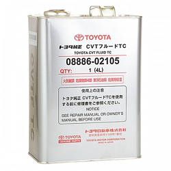 Олива трансмісійна для варіатора Toyota "CVT FLUID TC"", 4 л. 08886-02105