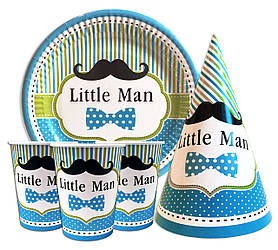 Набір для дитячого дня народження "Little man" 10 шт