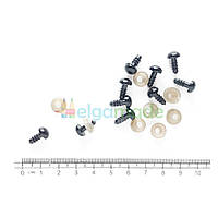 Очі безпечні для іграшок, Ø 8 мм, чорні, 10 шт