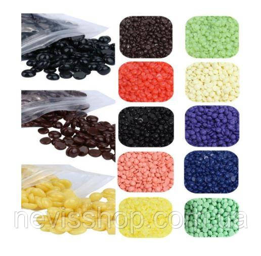 Віск плівковий для депіляції Hard wax beans в гранулах 300 г (пакет) жовтий