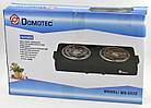 Електроплита Domotec MS-5532 - 2 конфорки | Електроплити DOMOTEC | Електрична плита | Емальована плита, фото 4