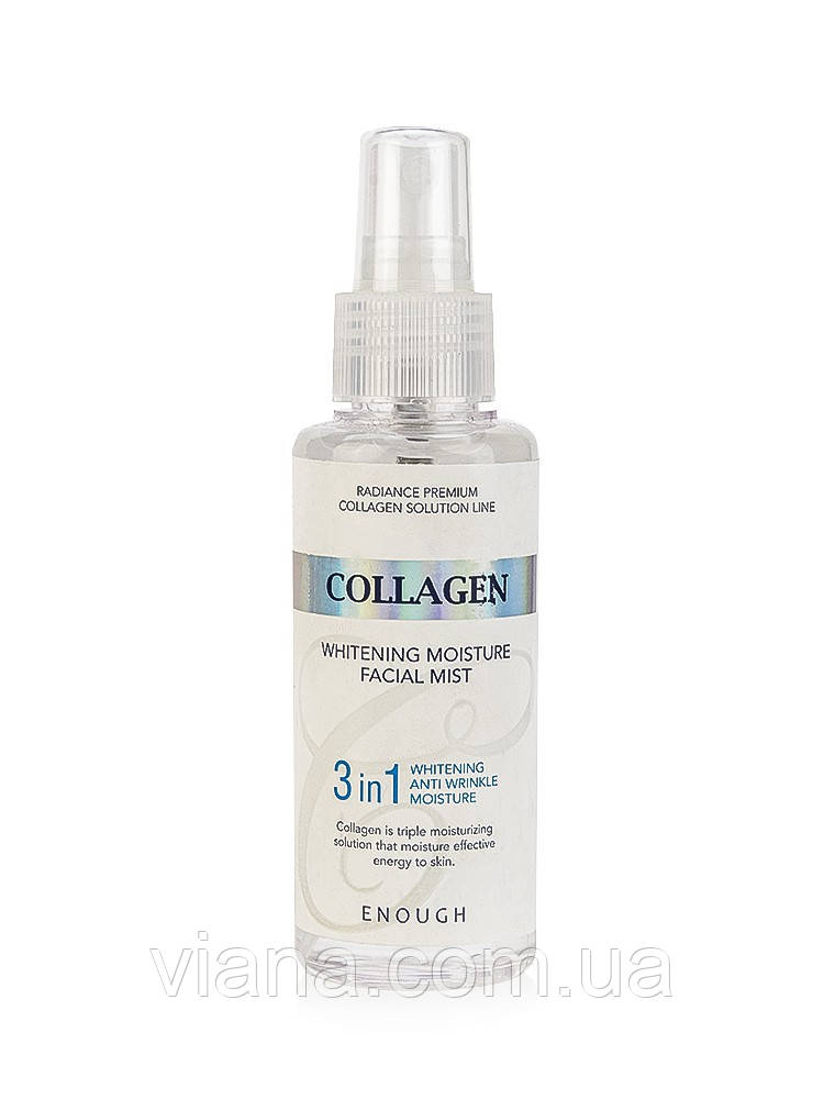 Освітлювальний і зволожувальний колагеновий міст Enough Collagen 3 в 1 Essential Mist 100 мл