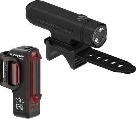 Комплект світла LEZYNE CLASSIC DRIVE XL / STRIP PAIR Чорний матовий/Чорний 700/150 люменівів Y13, фото 1
