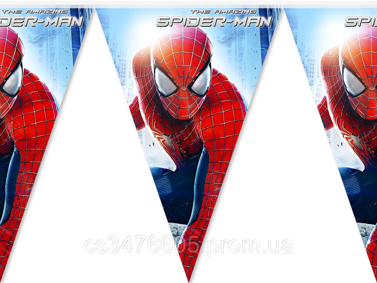 Гірлянди вимпели "Людина Павук" Spider man