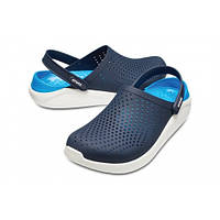 Чоловічі крокси Crocs LiteRide Clog Navy/White m8/w10(41)