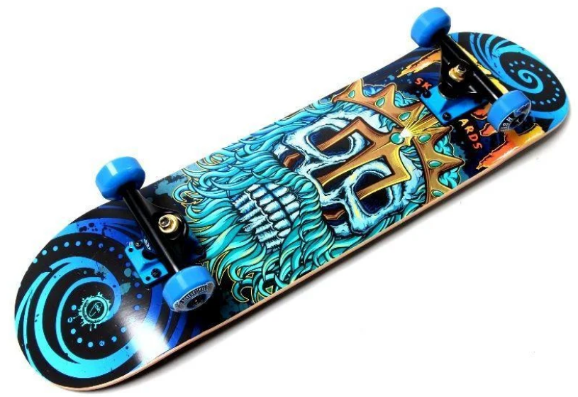 Дерев'яний СкейтБорд для трюків Fish Skateboard Neptune-2977