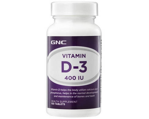 Вітамін Д GNC Vitamin D-3 400 100 iu tab, фото 2
