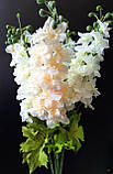 Дельфиниум колір білий - 80 см, фото 4