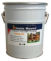 Фасадна фарба-лазур для дерева "Bionic House" з тунговою олією 10 л