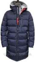 Темно-синяя зимняя удлиненная мужская куртка San Crony ,46,48, SCM-HW702-C/369