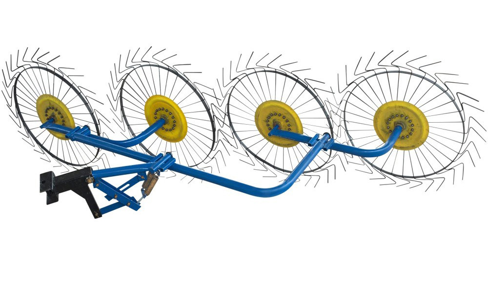 Граблі Сонечко для мототрактора, мотоблока на 4 колеса (ГРВ 4)