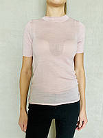 Футболка жіноча рожева американка найтонша меринос літня з коротким рукавом