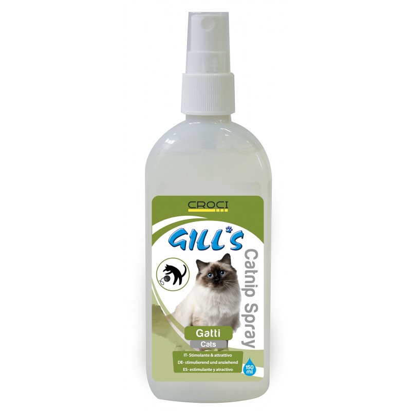 Спрей з котячою м'ятою для підвищення грайливості кішок Croci Gill's 150 мл, фото 1