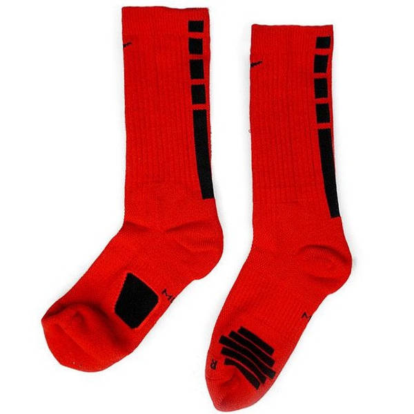 Red nike basketball socks 2025