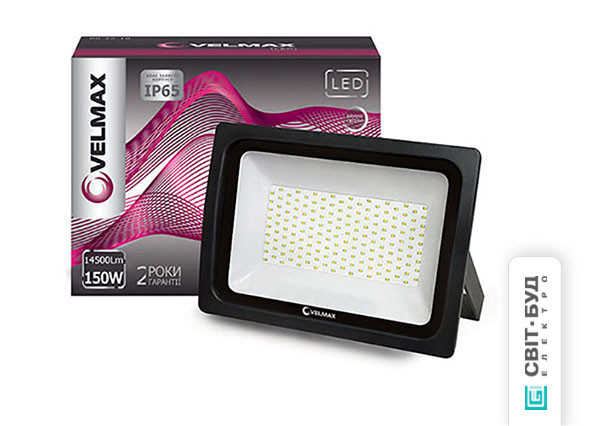 Прожектор LED Velmax, 150W, 6200K, 14500Lm, кут 120 °, фото 1