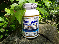 Омега 3,жирні кислоти,риб'ячий жир,Omega 3 Сalifornia Gold Nutrition 1000мг 100капсул