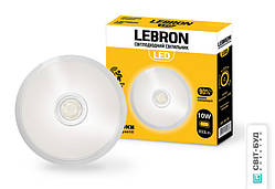 LED світильник Lebron L-WLR-S, 10W, круглий, O155mm, 4100K, 800Lm, кут 140 °, датчик руху