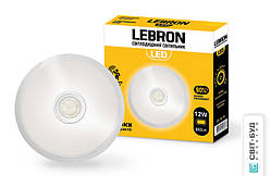 LED світильник Lebron L-WLR-S, 12W, круглий, O210mm, 4100K, 960Lm, кут 140 °, датчик руху